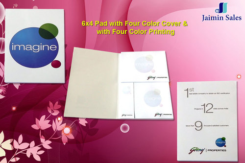 6x4 Pad With Four Color Cover