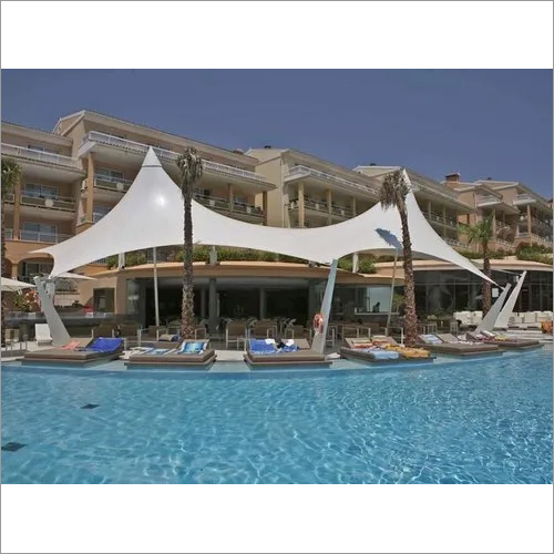 Parking Roofing Structures - Steel Material, Modular Build, Green Color, 750 GSM Thickness, PVDF Sur