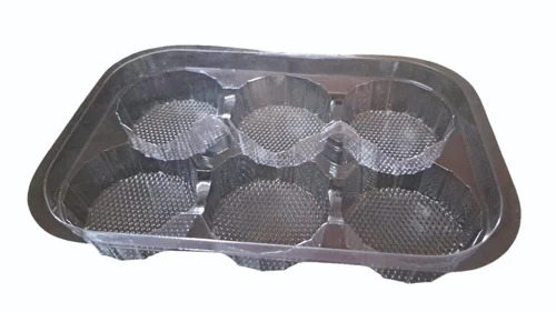 6 Piece Muffin Tray - Color: Transparent