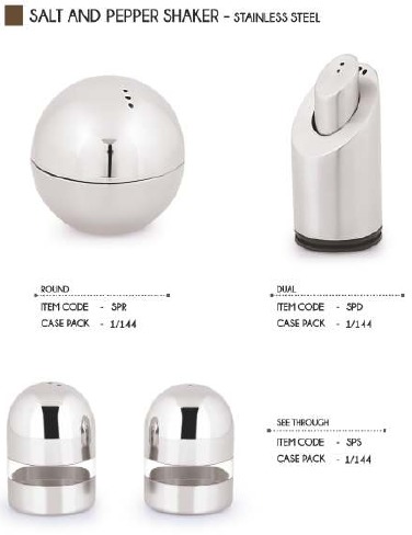 Salt And Pepper Shaker - Round Design | Stylish, Durable, See-Through, High-Quality Material