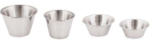 Sauce Cups - Stainless Steel, Available in 1.5-4oz Sizes | Durable, Reusable, Versatile, Stackable, 