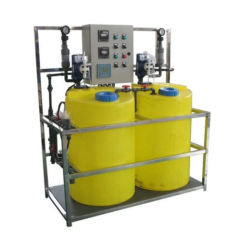 Chemical Dosing System - FRP Material, 220 Volt Electric Drive | Semi-Automatic Operation, Ground Wa