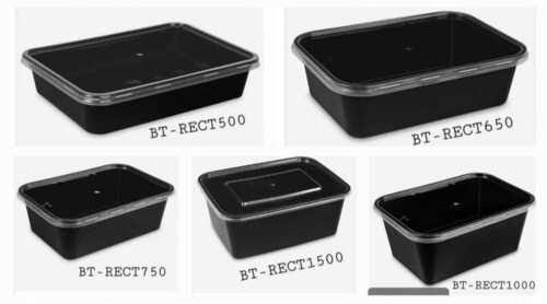 Rectangle Tray - 140mm x 190mm, Transparent, Eco-Friendly Plastic | Single Compartment, Biodegradabl