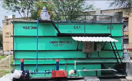 Domestic Sewage Treatment Plant - Stainless Steel, Customized Dimensions, Green Color | 30 m3/hr Cap