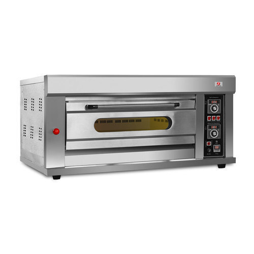 Single Deck Oven - Stainless Steel, Semi Automatic, 220-240V | Ideal for Hotel and Restaurant Use, G