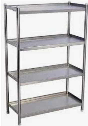 Paint Coated Storage Rack - New Fine Finish, Silver Grey Design | Modern Application for Warehouse, 