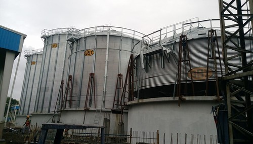 Cement Storage Silo - Durable Steel Construction | Optimized for High Volume Storage, Industry Compl