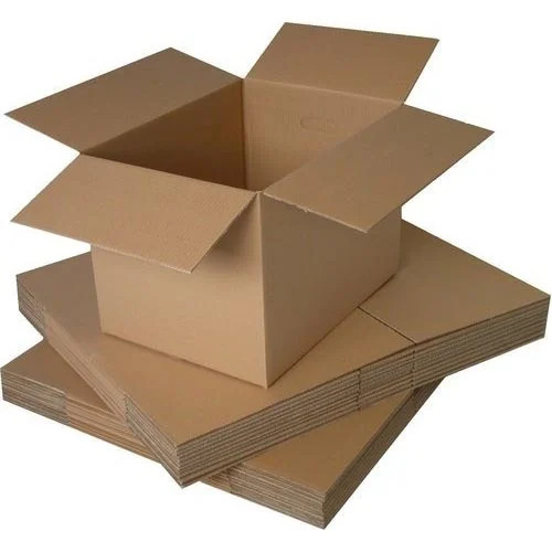 Corrugated Board Boxes - Durable, Rectangle Design | Brown Matt Finish, Very Good Quality, Customiza