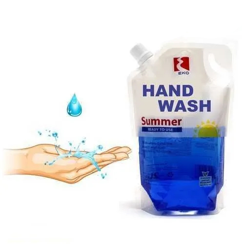 Handwash Laminated Pouches - PVC Material, Soft Texture, Various Colors | Moisture-Proof, Laminated 