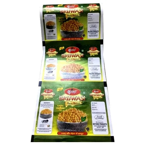 Printed Boondi Packaging Laminated Roll - Durable PVC, Moisture-Proof Design | Soft Handling, Vibran