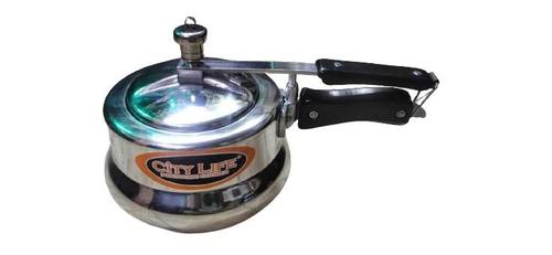 Aluminium Pressure Cooker - 2 Litre Capacity, 8 Gauge Thickness | Eco-Friendly, Heat Resistant, Dish