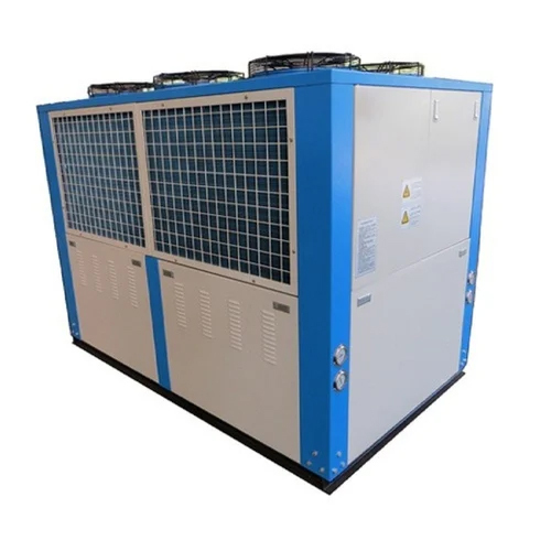 Silver And Blue Plastic Processing Air Cooled Water Chiller System