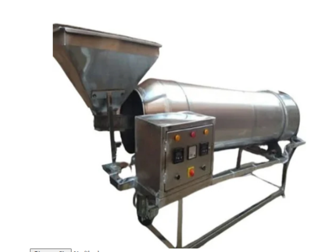 Automatic Puff Roasting Machine - Stainless Steel, Compact Size | Eco-Friendly, Computerized Control