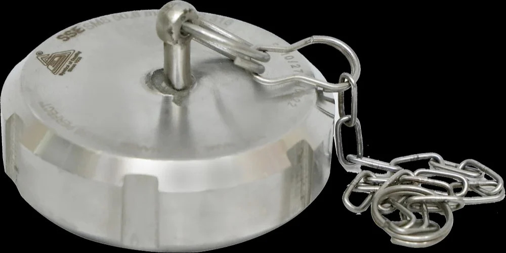 Stainless Steel Blind Nut With Chain - Color: Silver