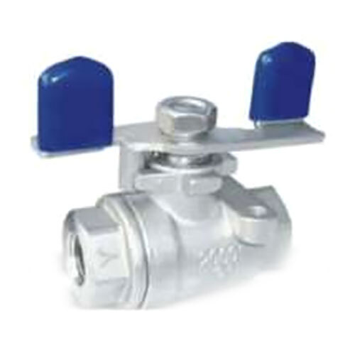 Butterfly Handle Ball Valve - Chrome-Plated Brass, 1/2 to 2 Inch Size, PTFE Seal For Class VI Leakag