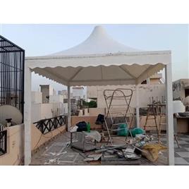 Tensile Membrane Roofing Structure 2, Assembly: EASILY