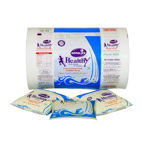 Milk Plastic Packet Film - LDPE Material, Different Sizes Available, Transparent Color, Soft Texture