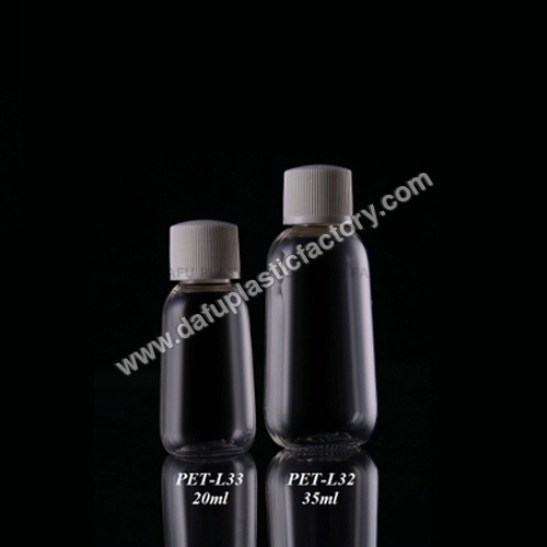 PET Clear Plastic Bottle - Various Sizes Available, Transparent Rigid Material, Lightweight and Dura