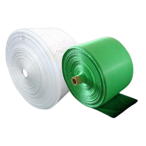PP Woven Fabric Rolls - Woven Material, 12 to 54 Inches, Green and White Color, Laminated/Unlaminate