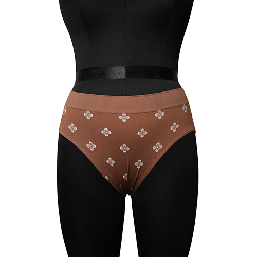 Ladies Seamless Floral Jacquard Bikini - Nylon Spandex, Sizes S, M, L, XL | Modern Plain Pattern, Wa