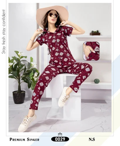 Premium Front Open Hosiery Nightwear - Color: Different Available
