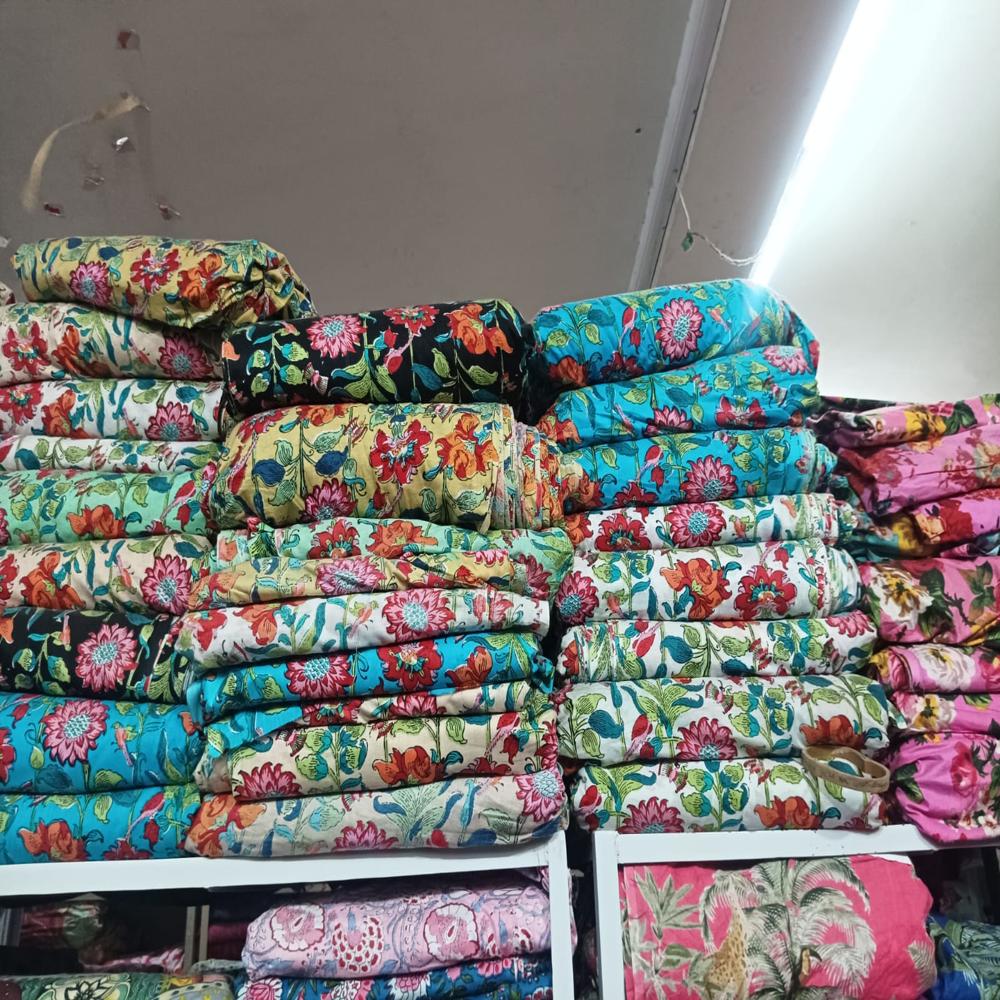 Block Print Fabric - Color: Mult Colour