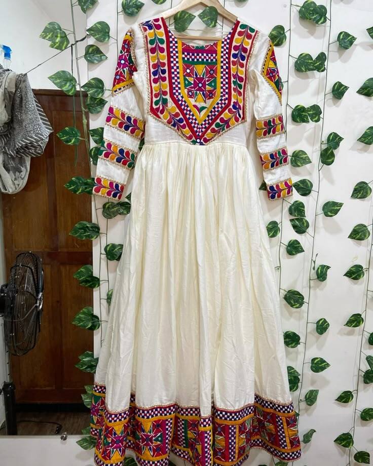 Design a New Upcoming Navratri Festival Anarkali Full Length Gown for Women - Georgette, Floor Lengt