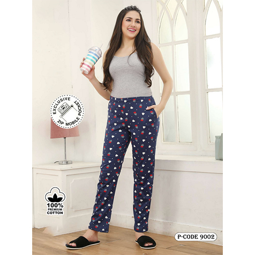 Deluxe Printed Lower - Cotton Material, Blue Color, Modern Ethnic Style | Breathable, Washable, All 