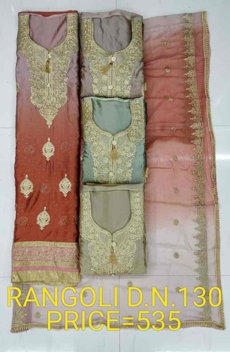 Unstitched Rangoli Ladies Suits
