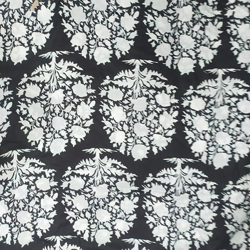 Printed Cotton Fabric - Color: Black