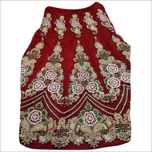 Indian Ladies Red Part Wear Lehenga