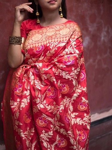 Designer Soft Silk Saree - Fine Soft Silk Fabric, All Types Colours | Elegant Embroidered Pattern, B