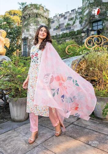 Pure Cotton Kurti With Handwork And Chikan Work - Color: As Shown In The Catalog