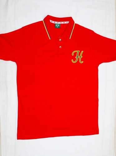 Red T Shirt - Fabric Type: Cotton