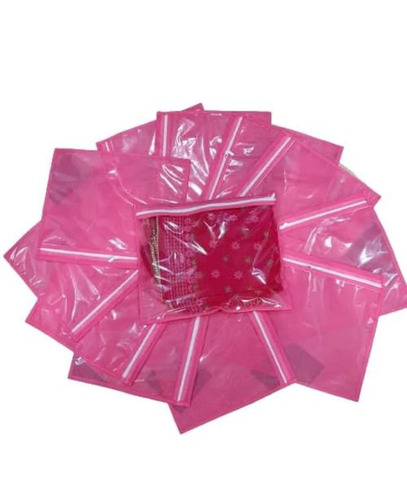 Pink Saree Cover - Biodegradable Plastic, Spacious Design | Lightweight, Stylish Appearance, Dust Re