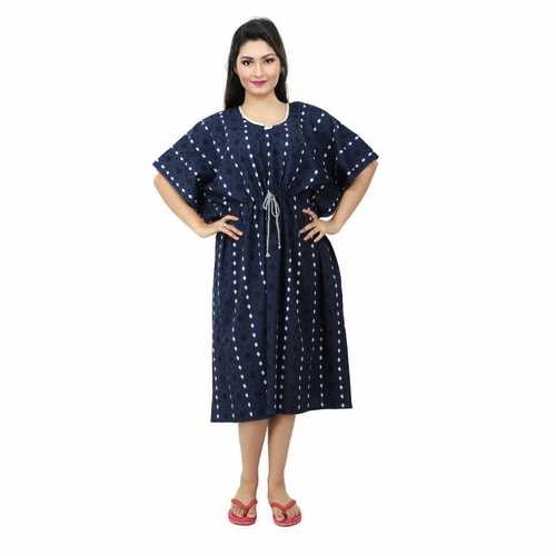 Women Printed Short Nighty - Cotton, XL | Skin Friendly, Eye-Catching Look, Smooth Texture, Easy to 