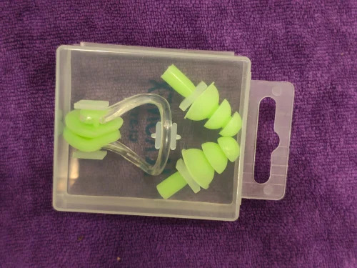 Nose Clip And Swimming Pool Earplug - Color: Yellow
