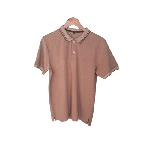 Mens Polo Collar  T Shirt - Color: Brown
