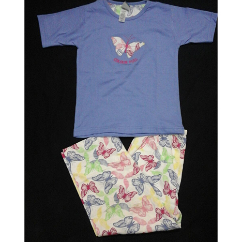 Different Available Baby Girls Butterfly Print Night Suit Set