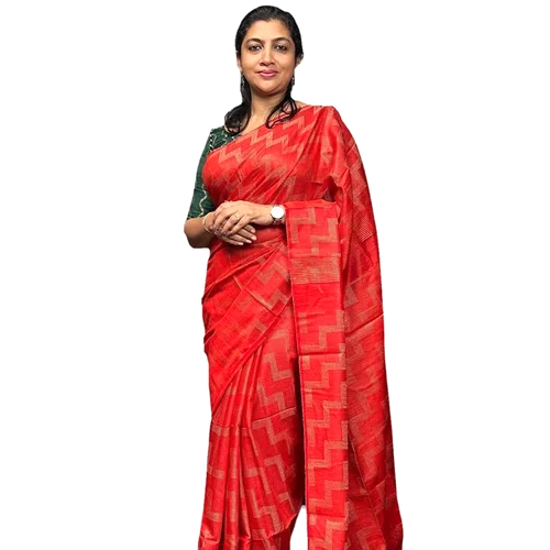 Ladies Kantha Stitch Sarees - High-Quality Fabric, 5.5m + 1m Blouse Piece | Vibrant Multicolor, Mode