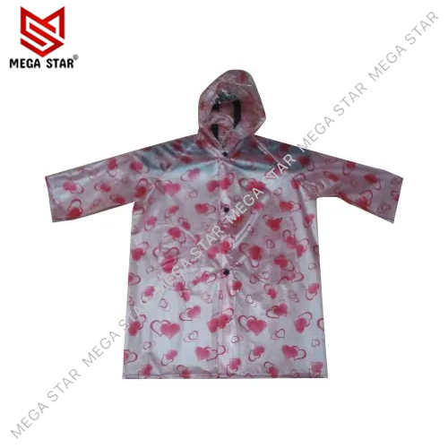 Printed Kids Rain Coat - Color: Different Available