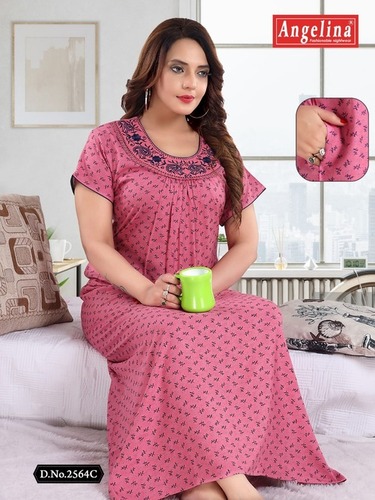 ANGELINA Ladies Printed Night Gown