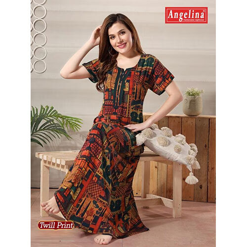 Multicolor Ladies Stylish Nighty