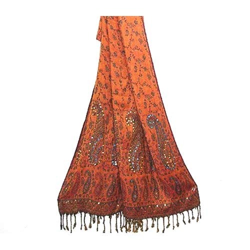 Multicolor Flawlessly Finished Ladies Shawl