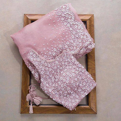 Indian 1168 Designer Organza Silk Saree