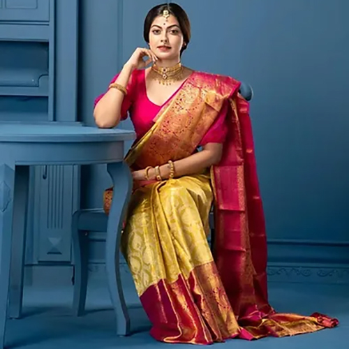 Lichi Silk Saree - Casual Wear, Washable Material, All-Season Ethnic Elegance