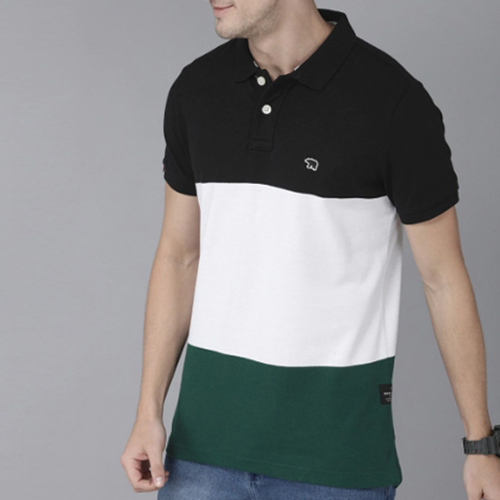 Mens Collar T-Shirt - Premium Cotton, Customized Sizes , Versatile Design for Casual Events