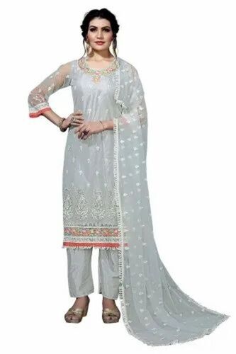Ladies Embroidered Silk Suit