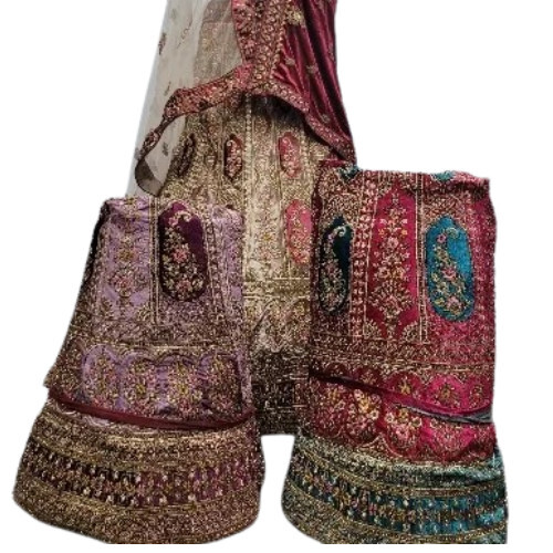 Vibrant Color Anarkali Lehenga