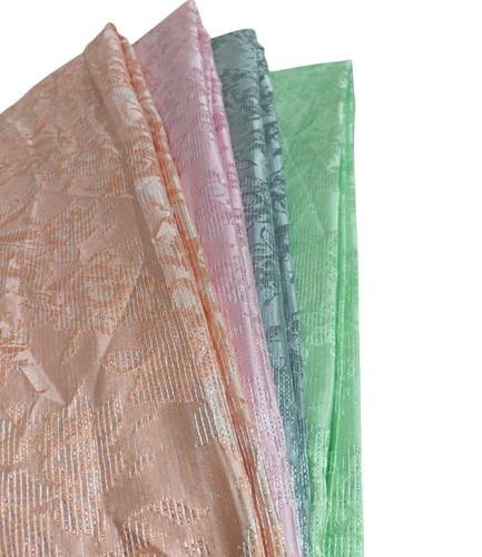 Elegant Silver Lurex Jari Brocade Fabric - Attributes: Washable